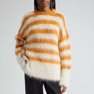 Monse Stripe Alpaca & Merino Wool Blend Sweater M